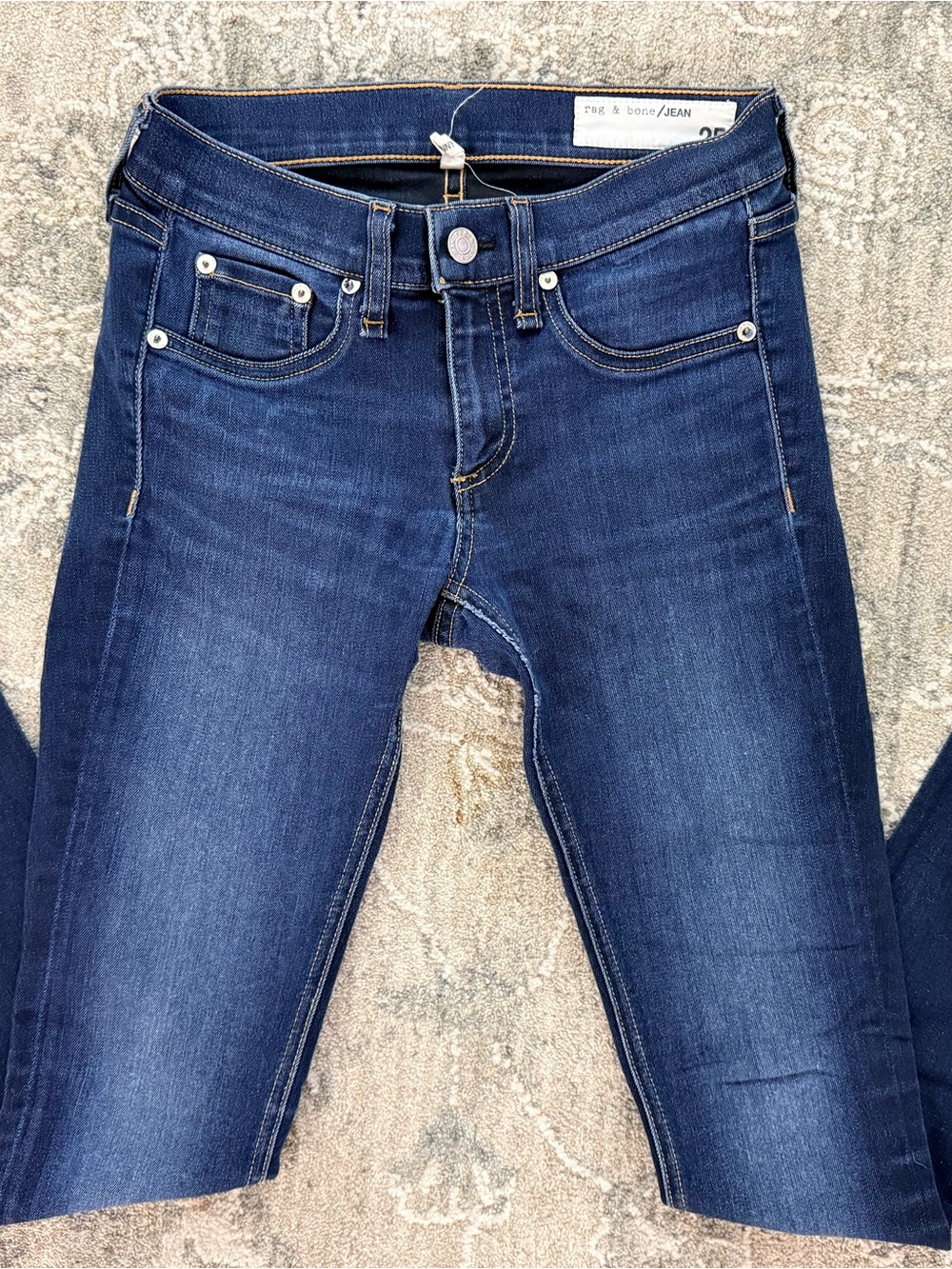 rag & bone Indigo High-Rise Skinny Jeans